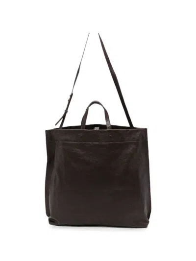 Lihann George Matti Leather Tote Bag In Brown