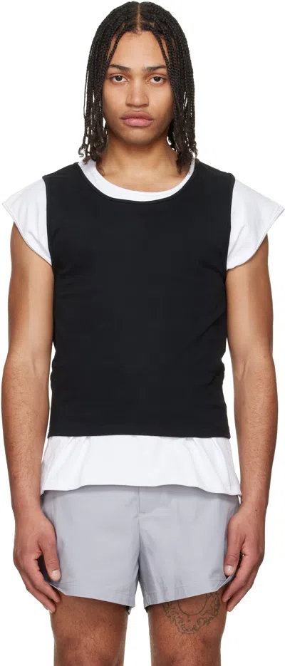 Lii Black & White Tank-layer T-shirt