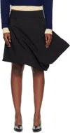 Lii Black Cone Miniskirt In Black