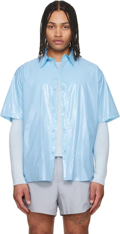 Lii Blue Gloss Short-sleeve Shirt