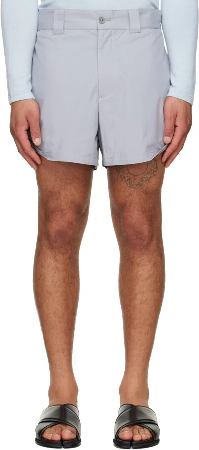 Lii Gray Rolled-hem Shorts