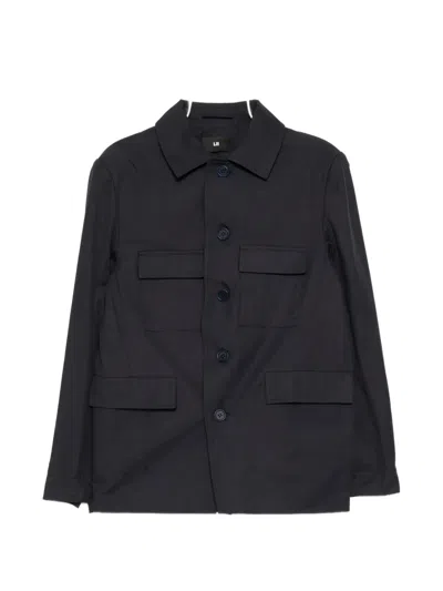 Lii Multi-pocket Shirt Jacket In Blue