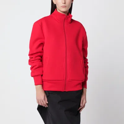Lii Red Zip-up Sweatshirt In Cotton Blend