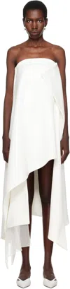Lii Ssense Exclusive Bridal Capsule Paneled Minidress In White