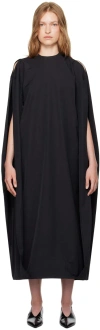 Lii Studio Ssense Exclusive Black Connected Sleeve Maxi Dress In Black