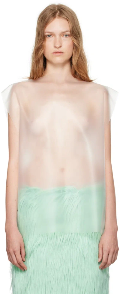 Lii Studio Ssense Exclusive Transparent Square Top