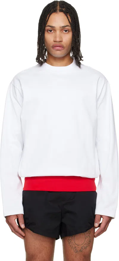 Lii White Contrast Waistband T-shirt