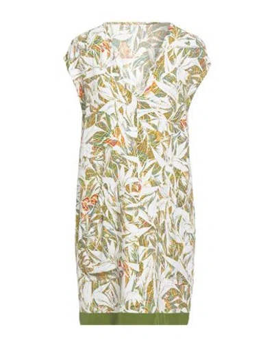 Liis - Japan Woman Mini Dress Military Green Size 6 Viscose