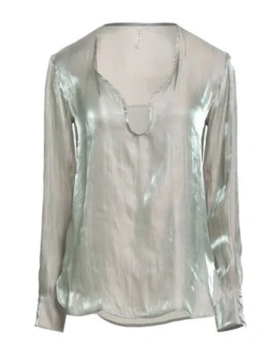 Liis - Japan Woman Top Sage Green Size 8 Polyester