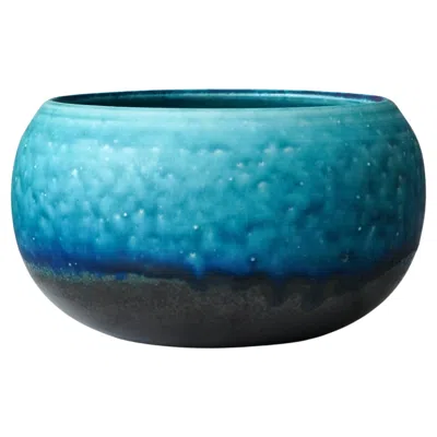 Pre-owned Liisa Hallamaa Unique Stoneware Bowl By . Arabia, Finland, 1960s. In Blue