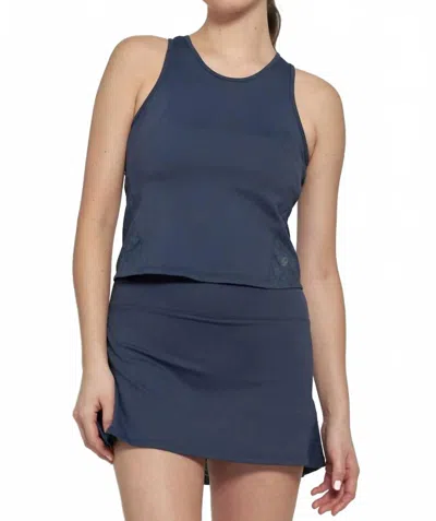 Lija Elite Baton Tank In Dark Navy In Blue