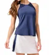 Lija Elite Loop Tank In Dark Navy In Blue