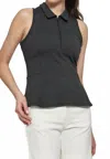 Lija Engage Polo Tank In Black In Black