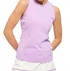 Lija Knit Pindot Tie Back Tank Top In Provence In Multi