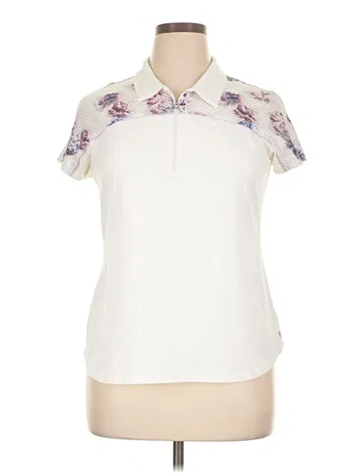 Pre-owned Lija Short Sleeve Polo Shirt In Ivory