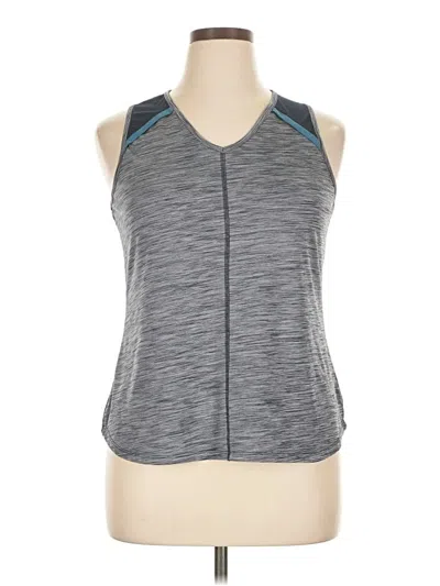 Pre-owned Lija Sleeveless Top Gray Halter Neckline Tops