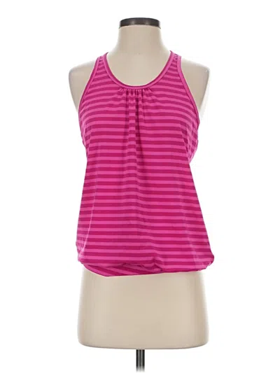 Pre-owned Lija Tank Top Pink Halter Neckline Tops