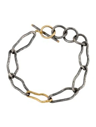 Pre-owned Lika Behar Two-tone Link Bracelet, 7.75" In Multi