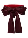 Lika Bow-detail Mini Shorts In Red