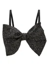 Lika Bow-embellished Cut-out Blouse In Black