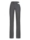 Lika Cut-out Trousers In Gray