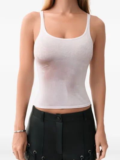 Lika Illusion-print Tank Top In White