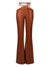 Lika Lace-up Trousers In Brown