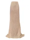Lika Sequin-embellished Skirt In Neutral