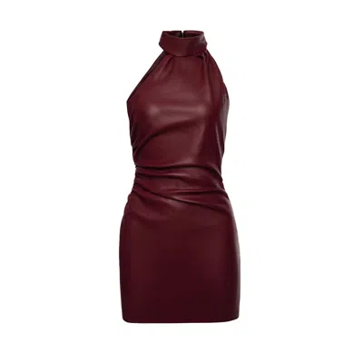 Lika Women's Red Bordeaux Mini Dress In Brown