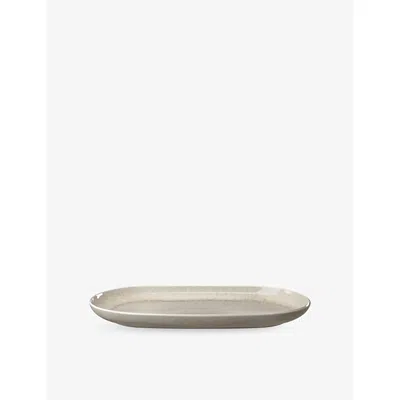 Like By Villeroy & Boch Perlemor Porcelain Serving Platter 34cm In Gray