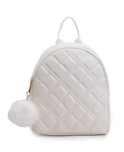 amara mini backpack Like Dreams Amara Quilted Mini Backpack In White