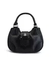 Like Dreams Artic Plush Y2k Top Handle Crossbody Bag In Black
