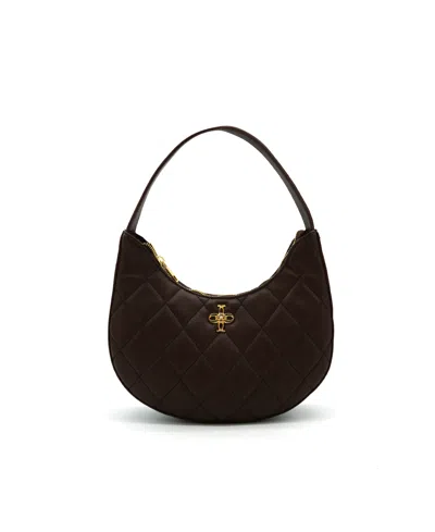 Like Dreams Astra Quilted Adjustable Shoulder Bag In Brown