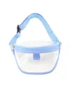 Like Dreams Bella Clear Small Fanny Pack In Blue