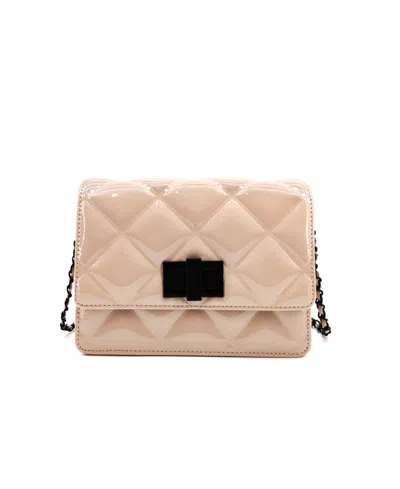 Like Dreams Blair Quilted Mini Crossbody Bag In Nude