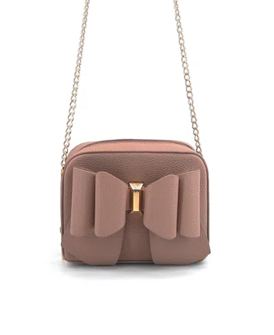 Like Dreams Boxy Bow Mini Crossbody Bag In Mauve