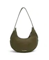 Like Dreams Carol Top Handle Crescent Shoulder Bag In Olive