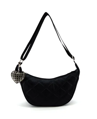 Like Dreams Cassie Quilted Crossbody Sling Bag In Black