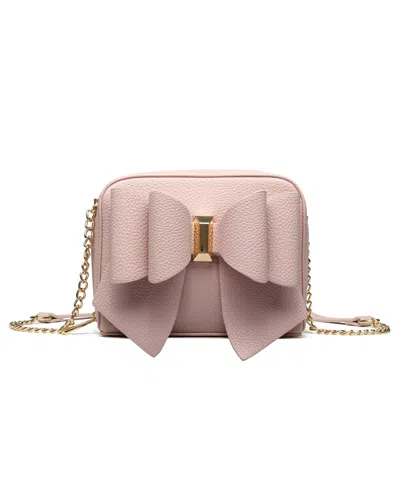 Like Dreams Chloe Bow Mini Crossbody In Blush