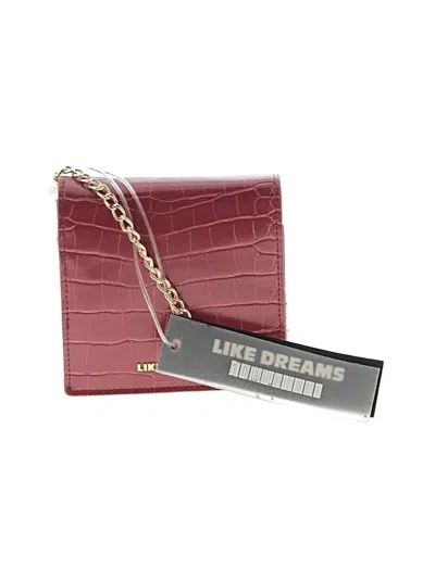 Pre-owned Like Dreams Crossbody Bag In Burgundy