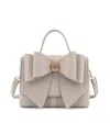 Like Dreams Double Bow Magnetic Crossbody Bag In Sand