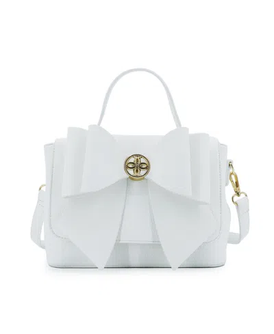 Like Dreams Double Bow Magnetic Crossbody Bag In White