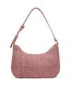 Like Dreams Eden Straw Shoulder Bag In Pink