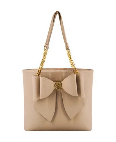 Like Dreams Everyday Rebel Bow Extra-large Tote Bag In Sand