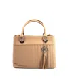 Like Dreams Grove Puffer Leather Satchel In Beige