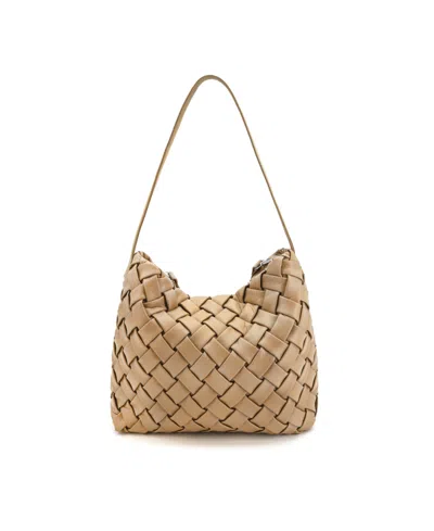 Like Dreams Hazel Woven Large Tote Bag In Beige