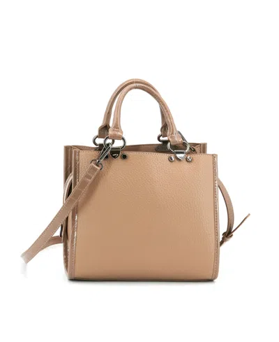 Like Dreams Hudson Satchel Small Tote Bag In Taupe