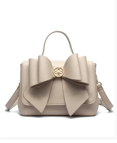 Like Dreams Jasmine Bowtie Crossbody Bag In Beige