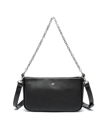 Like Dreams Jolie Pebble Convertible Crossbody Bag In Black