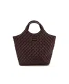 Like Dreams Juliet Quilted Medium Tote Bag In Wine